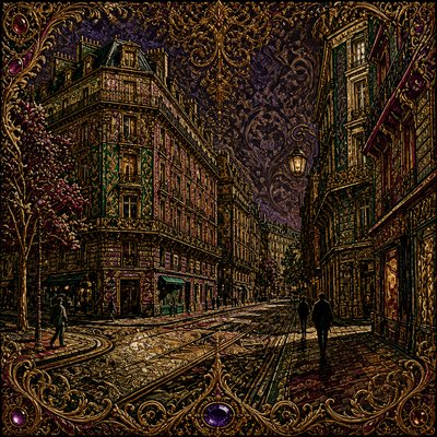 Victorian Architecture Art Style Transfer Example
