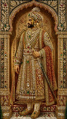 full-length portrait of an elegant figure