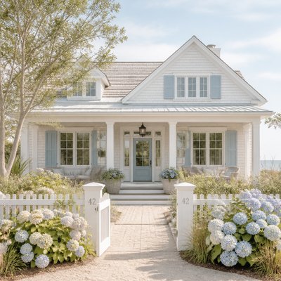 house with front view — Coastal Grandmother Aesthetic