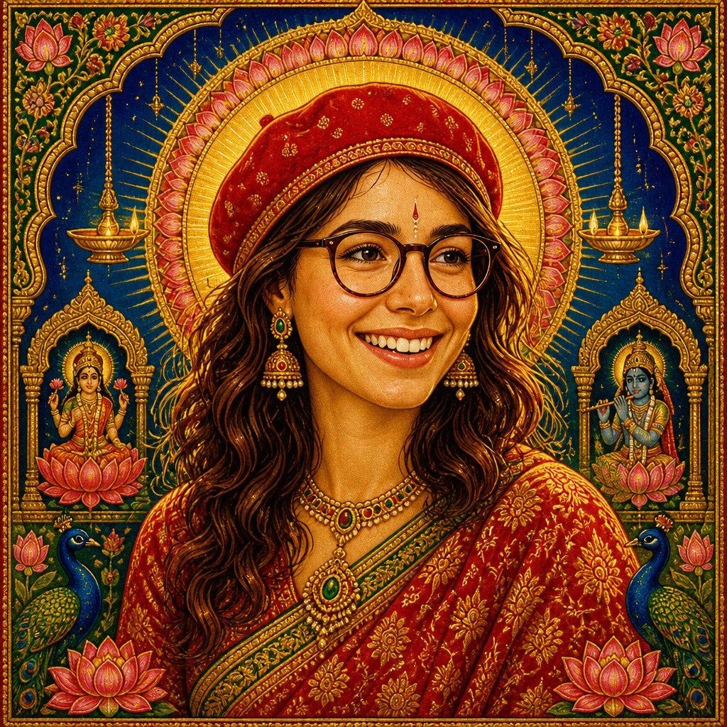Hindu Religious Art Style Transfer Example