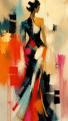 full-length portrait of an elegant figure