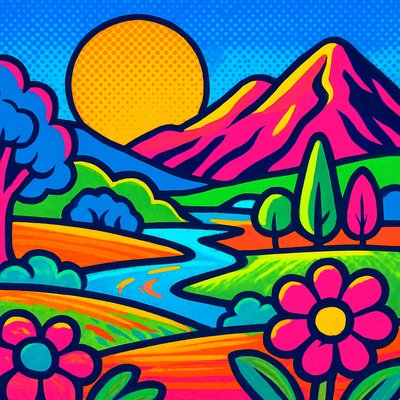 wide landscape with natural scenery