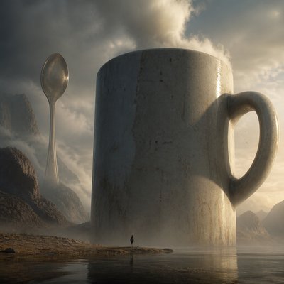 still life with everyday objects — Epic Scale Art Style