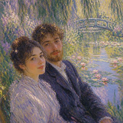 portrait of two people together