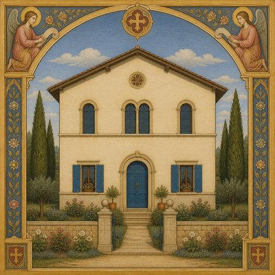 house with front view — Nazarene Art Style
