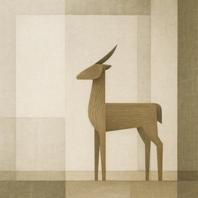 animal standing in natural pose