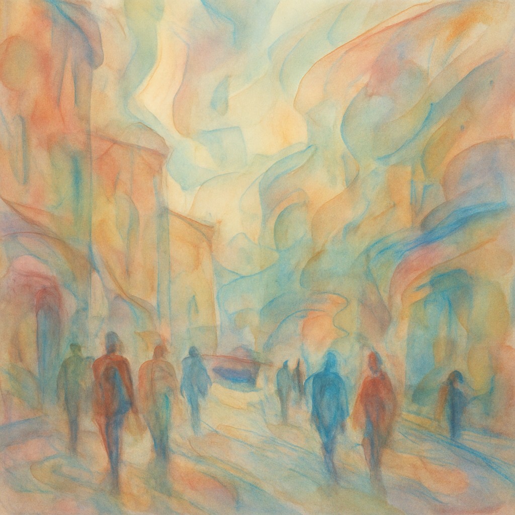 urban street with city activity
