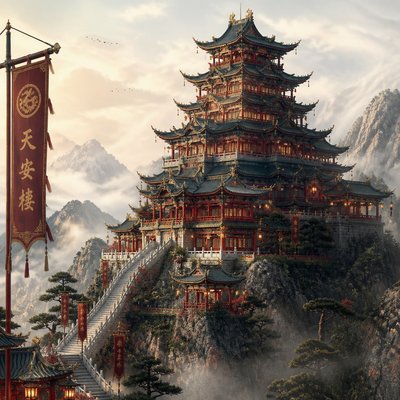 majestic castle on a hilltop