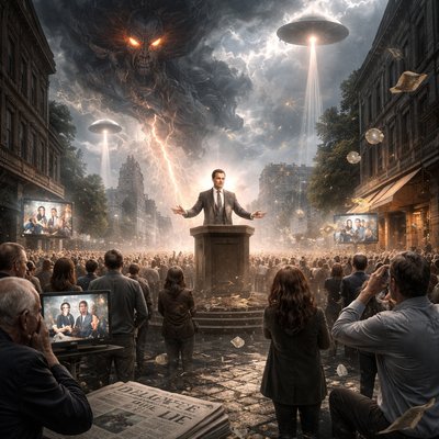 Even him, whose coming is after the working of Satan with all power and signs and lying wonders, And with all deceivableness of unrighteousness in them that perish; because they received not the love of the truth, that they might be saved. And for this cause God shall send them strong delusion, that they should believe a lie:” (2 Thessalonians 2:7-11, KJV)
