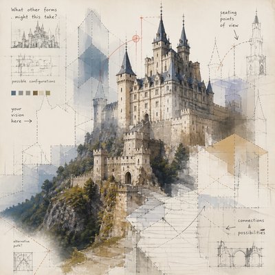 majestic castle on a hilltop