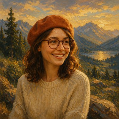 Landscape Nature Art Style Transfer Example