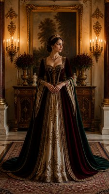full-length portrait of an elegant figure