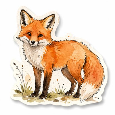 animal standing in natural pose