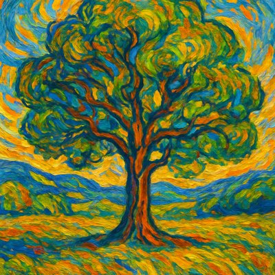 a tree in nature