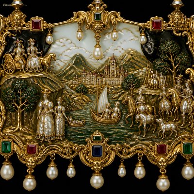 wide landscape with natural scenery — Renaissance Jewelry Design