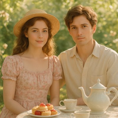 portrait of two people together