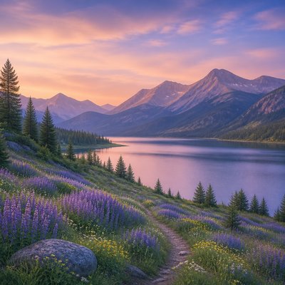 wide landscape with natural scenery