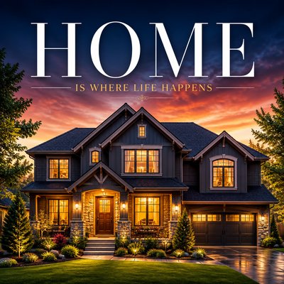 house with front view — Cover Art Style