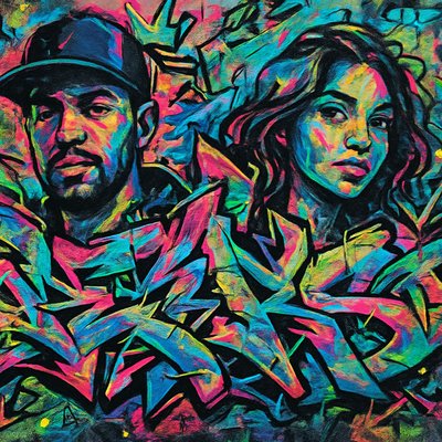 portrait of two people together