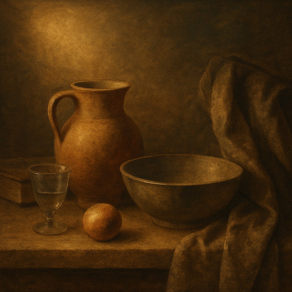 still life with everyday objects