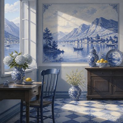 Delft Blue Art Style 2