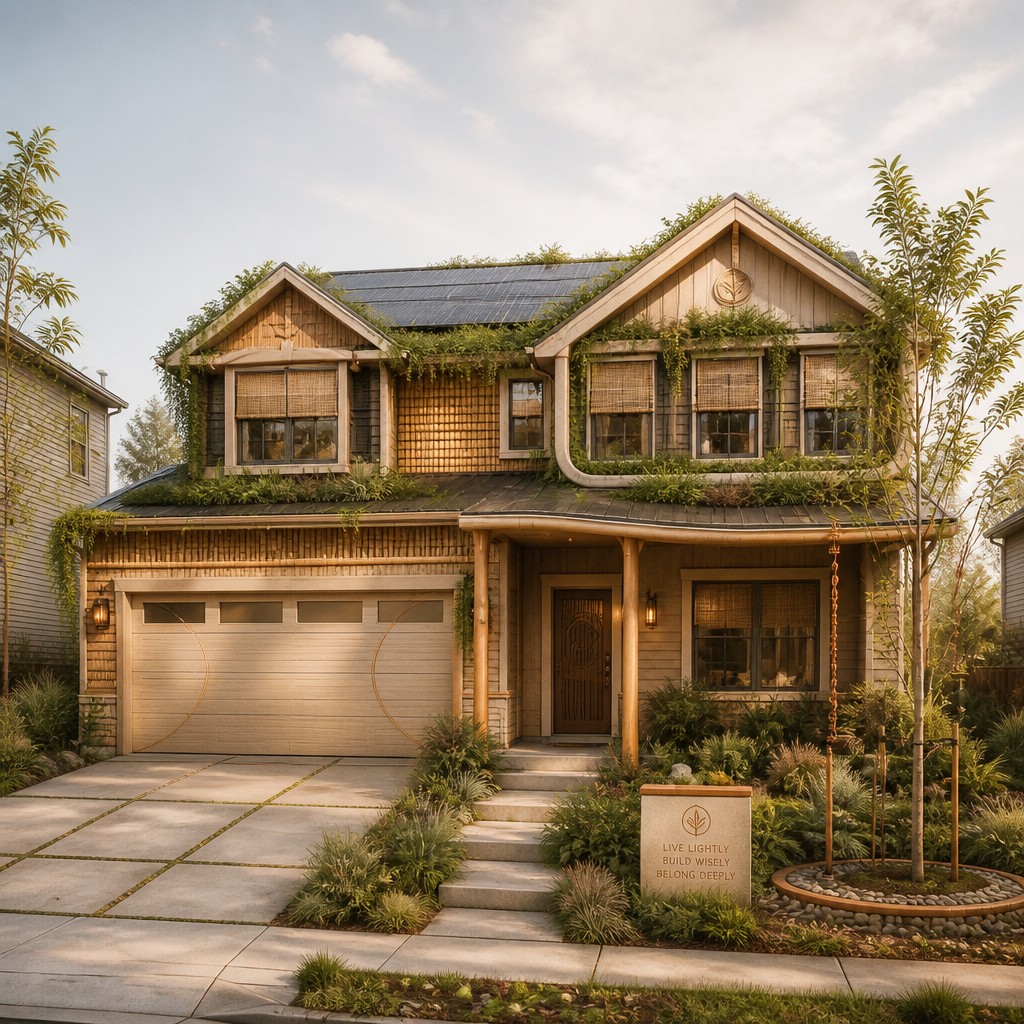 Sustainable Architecture Art Style Transfer Example