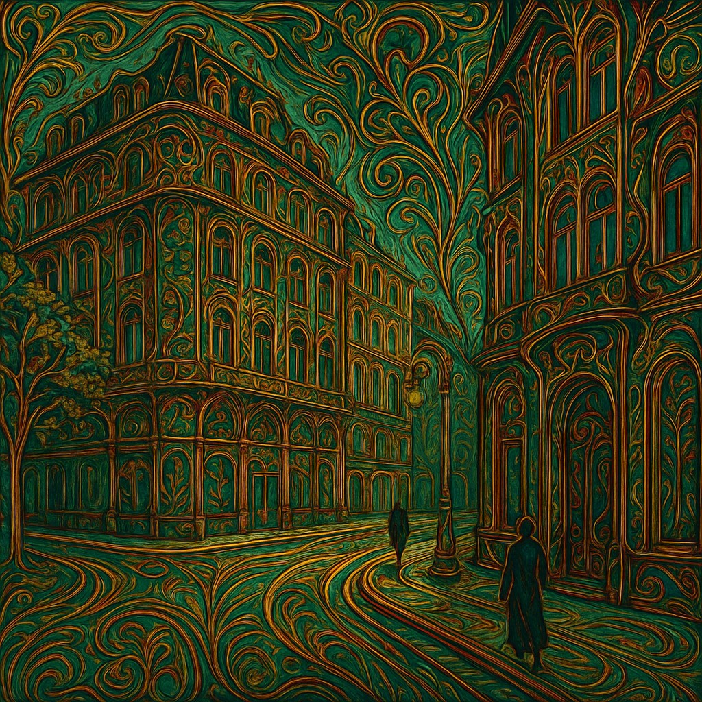 Art Nouveau Architecture Art Style Transfer Example