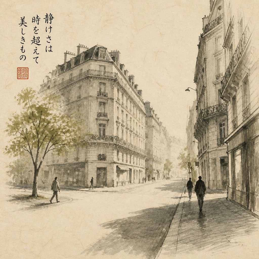 Japanese Architecture Art Style Transfer Example