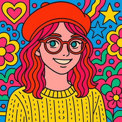 Superflat Art Style Style Transfer Example