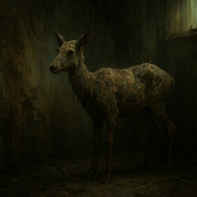animal standing in natural pose