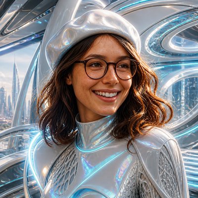Futuristic Architecture Art Style Transfer Example