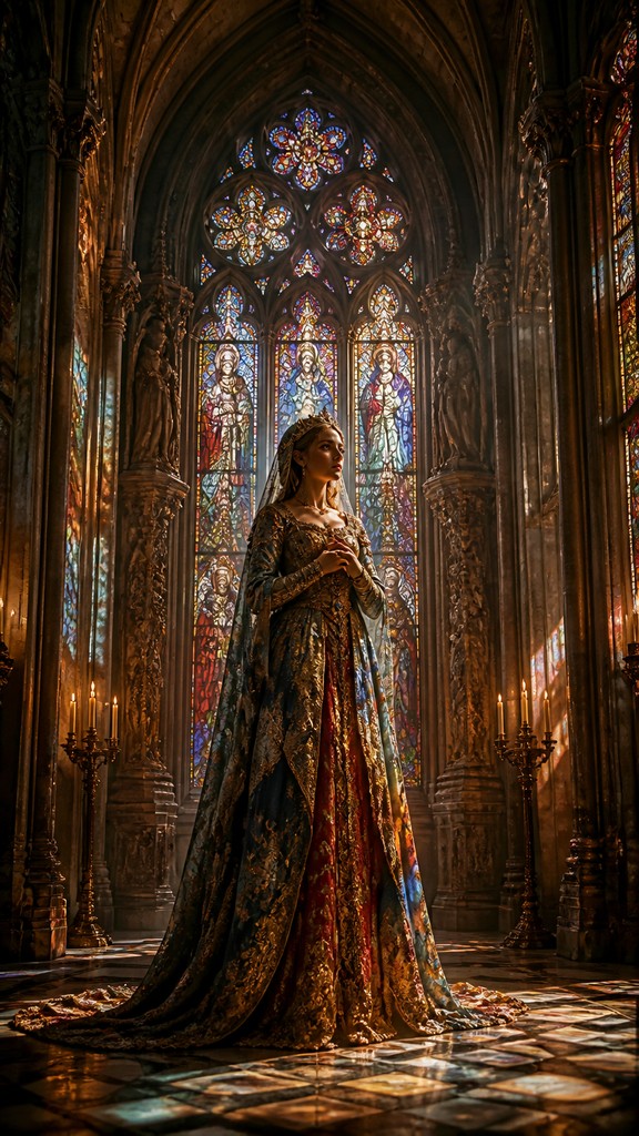 full-length portrait of an elegant figure