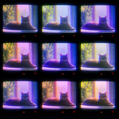 a cat lounging in a sunlit window