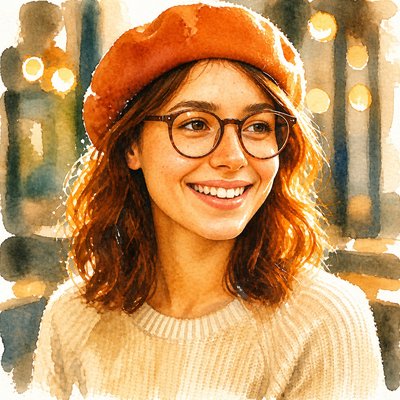 Watercolor Painting Style Style Transfer Example