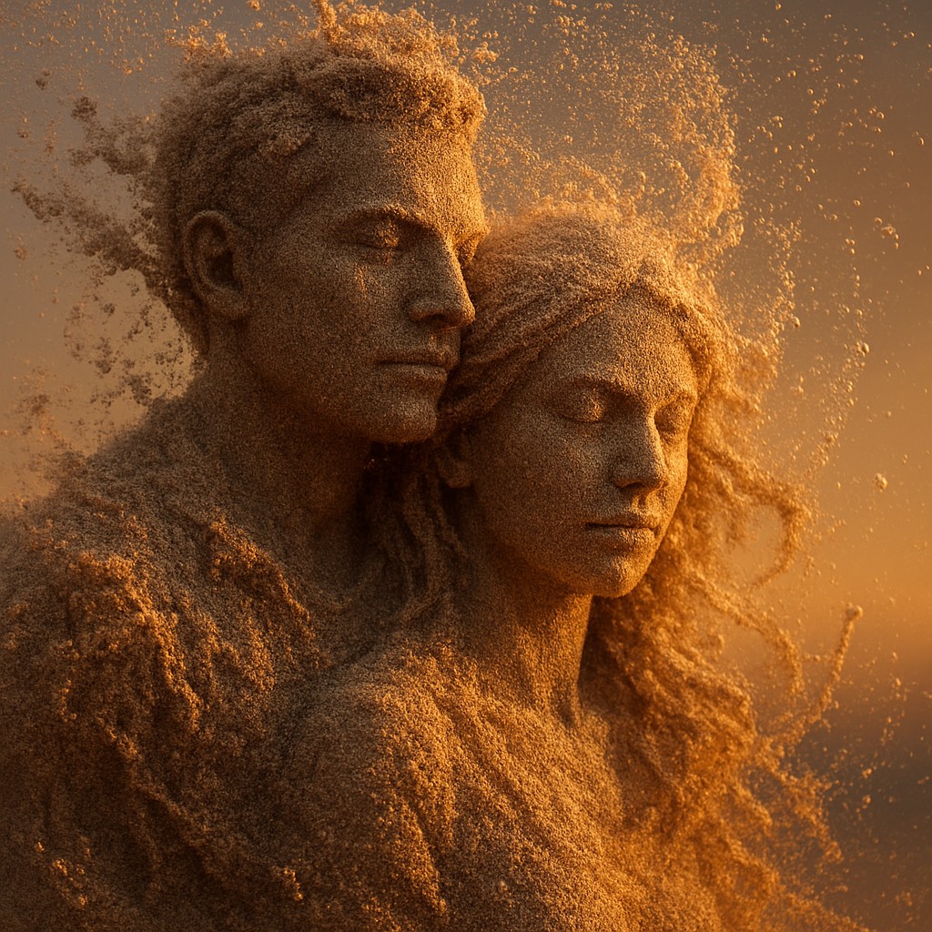 portrait of two people together