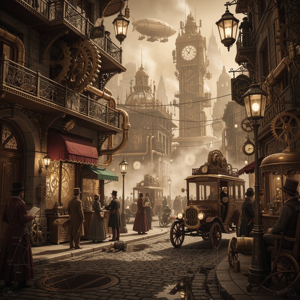 urban street with city activity