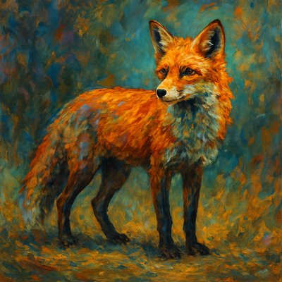 animal standing in natural pose