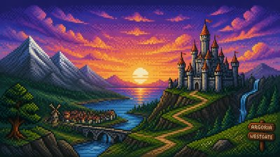 sweeping panoramic landscape with a dramatic sky