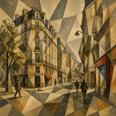 Cubist Still Life Art Style Style Transfer Example