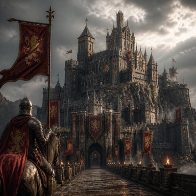 majestic castle on a hilltop
