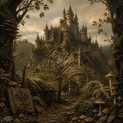 majestic castle on a hilltop