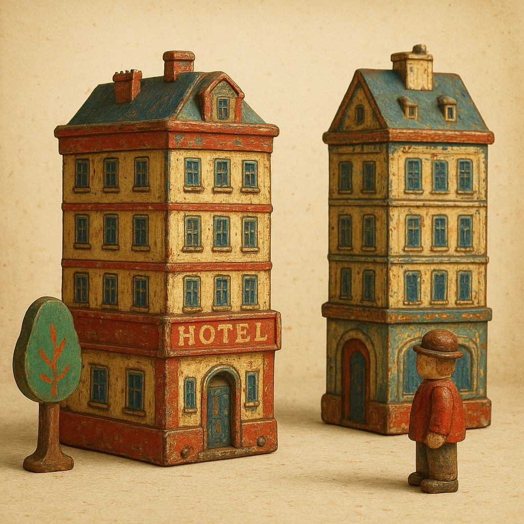 Vintage Toy Art Style Transfer Example