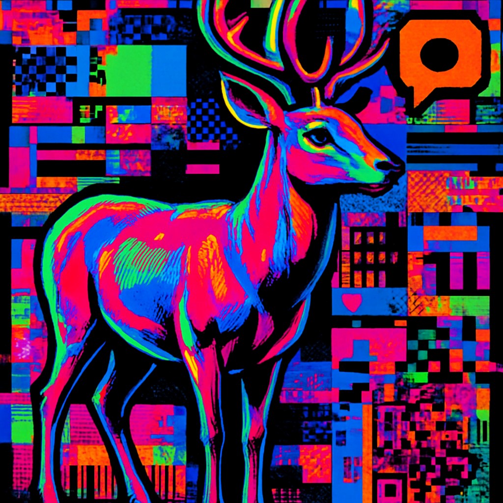 animal standing in natural pose