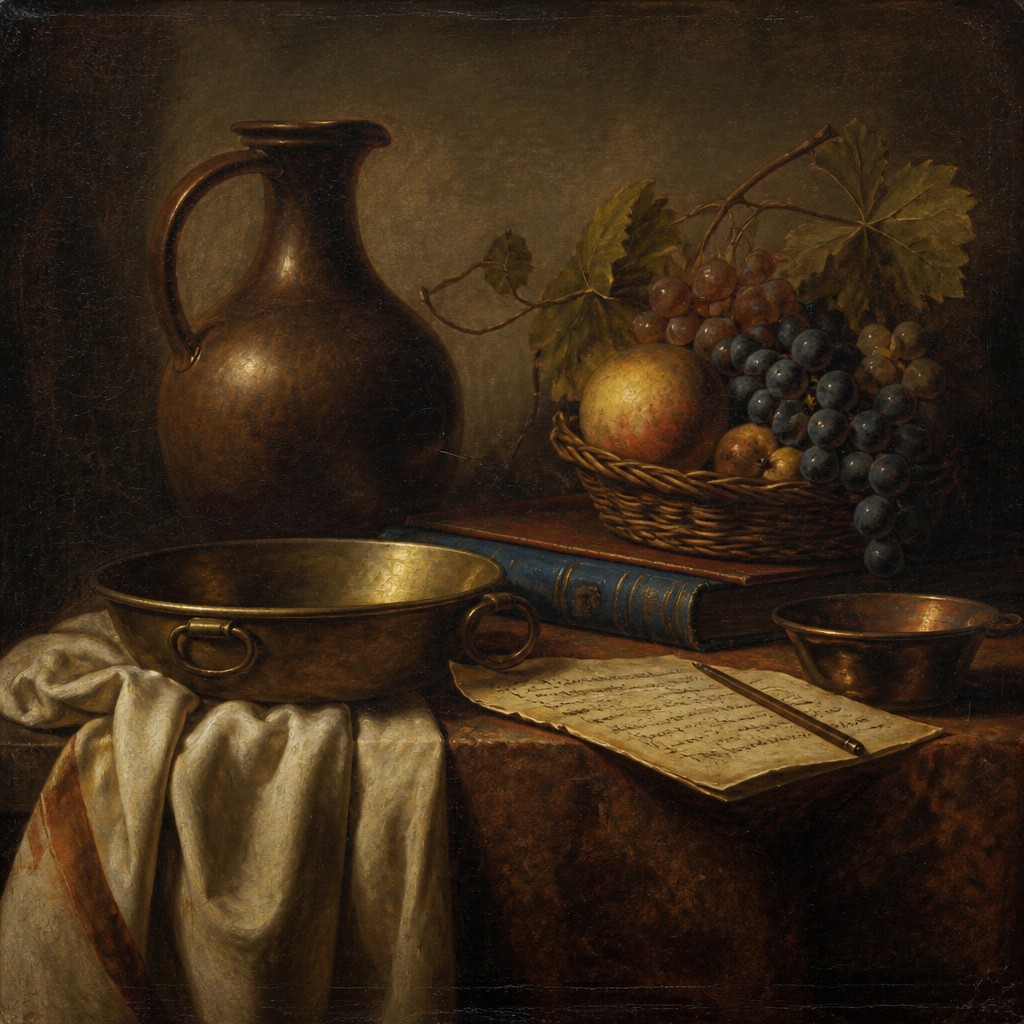 still life with everyday objects