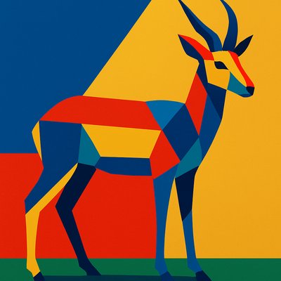 animal standing in natural pose