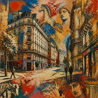 Transavanguardia Art Style Style Transfer Example