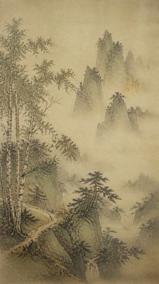 a serene birch forest in soft morning light, no people, no text