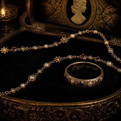 Victorian Jewelry Design Style Transfer Example