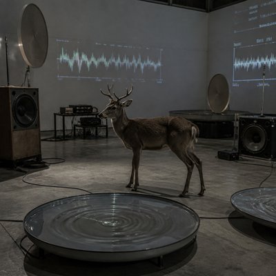 animal standing in natural pose — Sound Art Style