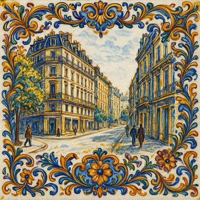 Majolica Ceramic Art Style Style Transfer Example